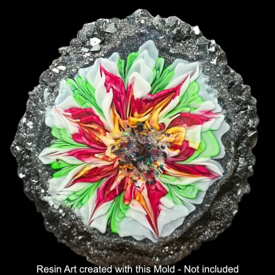 Handmade Crystal Edge Silicone Mold C {5}