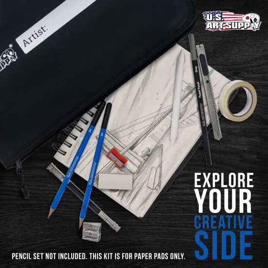 4-Pad Sketch Book and Drawing Paper Set (242 Sheets) - Sizes (5.5 x 8.5 and 9 x 12 Inch) Spiral Bound, Artist Drawing Pads for Mixed Media {5}