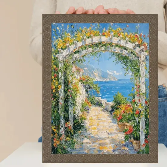 Slim Cris Cross Gothic Aged Antique Silver Picture Frame 13x16 frame {3}