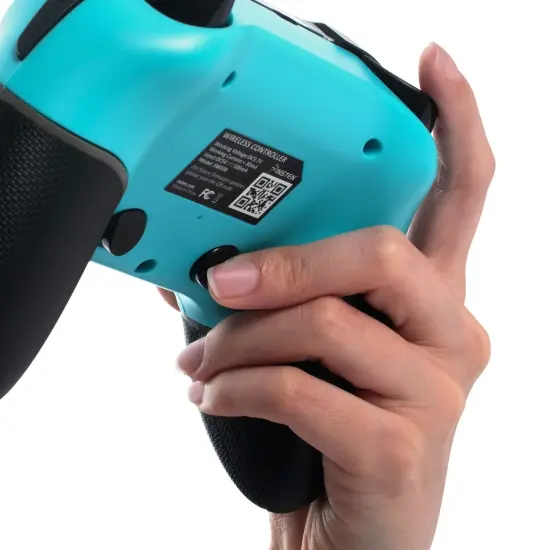 Wireless Controller for Nintendo Switch, OLED Model, Switch Lite, with Programmable Buttons, Gyro Axis, Vibration, Turbo, Blue {3}