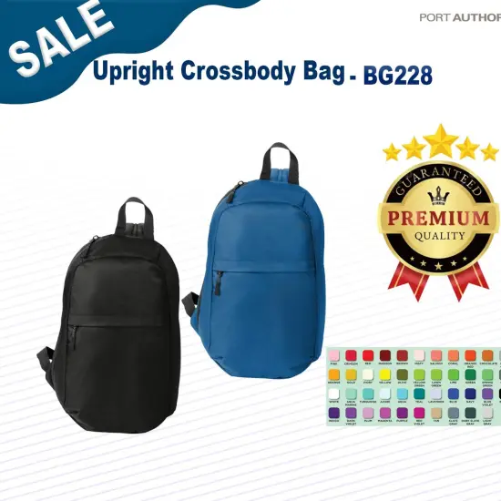 Port Authority&reg; Upright Crossbody Bag Black {2}