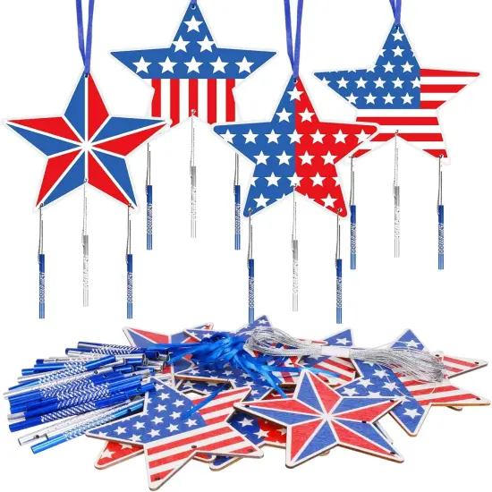 12 Pack Star Wind Chime Kit for Kids {1}