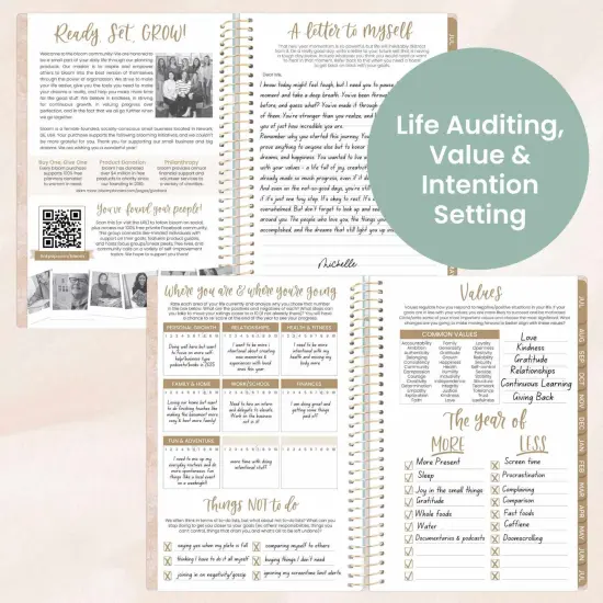 bloom daily planners 2025-26 Academic Planner, Soft Cover, 5.5" x 8.25", Ocean Oasis {6}