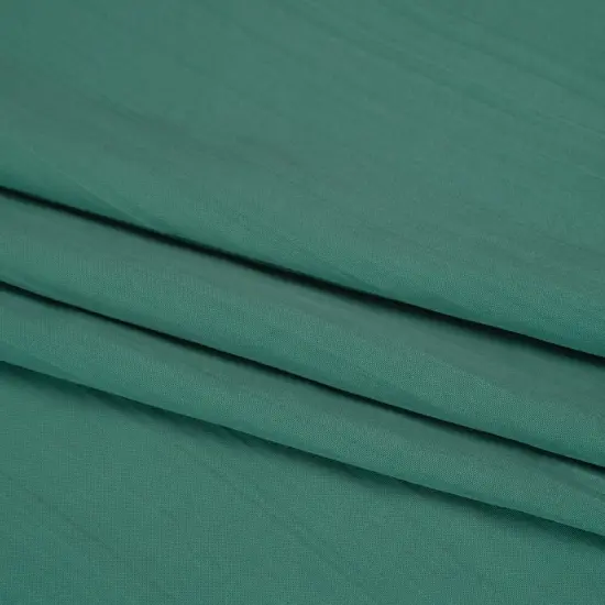 1 Yard Sea Glass Green Crinkled Lightweight Polyester Satin 47 Inch Wide {1}