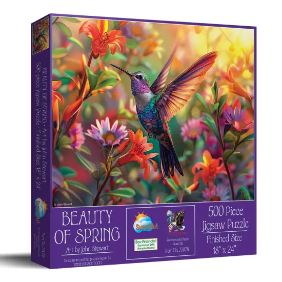 Sunsout Beauty of Spring 500 pc Jigsaw Puzzle 77078 {3}