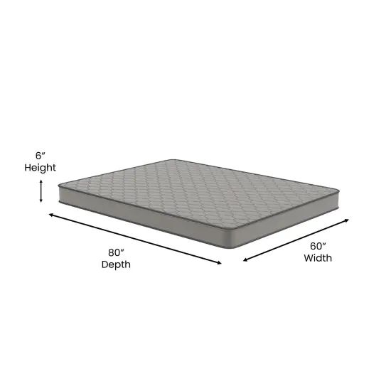 Emma and Oliver Asteria Premium Comfort Medium Firm Hybrid Innerspring Mattress in a Box with Knitted Fabric Top and CertiPUR-US Certified Foam {6}