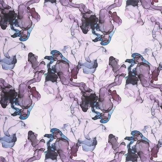 Mook Fabrics Smoke Print Cotton Fabric [108 in. Wide] - By The Yard Teal/Plum {3}