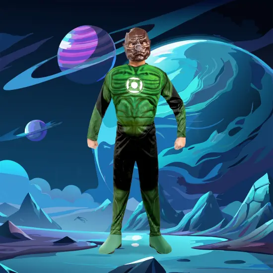 Rubies Boy's Green Lantern Kilowog Halloween Costume - Small 4-6 - Green {1}