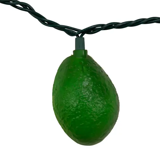 Kurt Adler UL 10-Light Avocado Light Set {4}