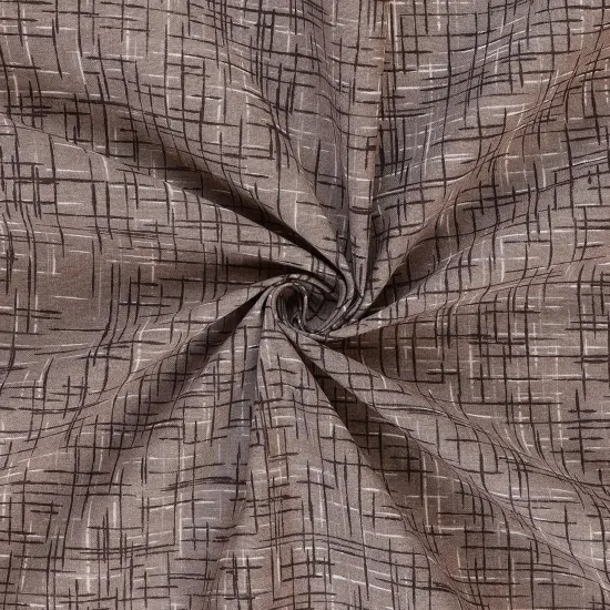 Mook Fabrics Linen Look Cotton Fabric [108 in. Wide] - By The Yard Desert Taupe {2}