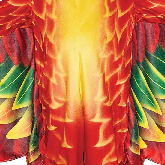 Toddler Red Parrot Printed Costume {3}