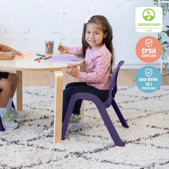 SitRight Chair, Classroom Seating, 4-Pack Eggplant {5}