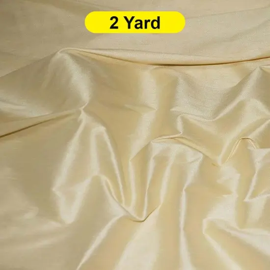 Polyester Silk Fabric Faux Silk 54" Wide Butter {1}