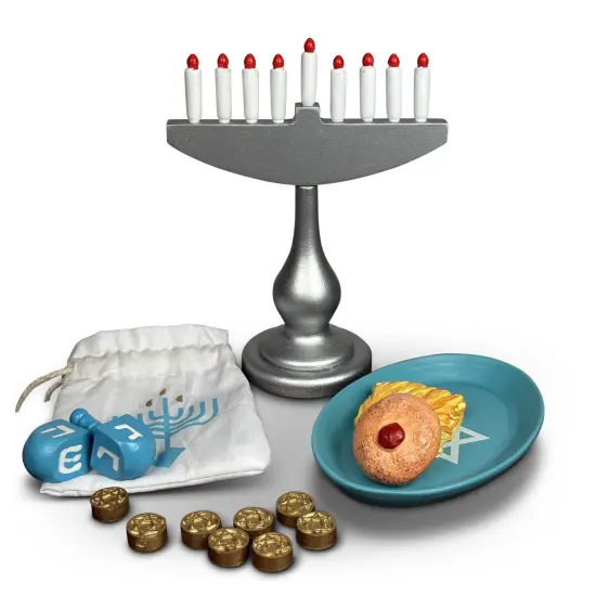 The Queen&rsquo;s Treasures 18 Inch Doll 22 Piece Hanukkah Play Accessory and Food Set {2}