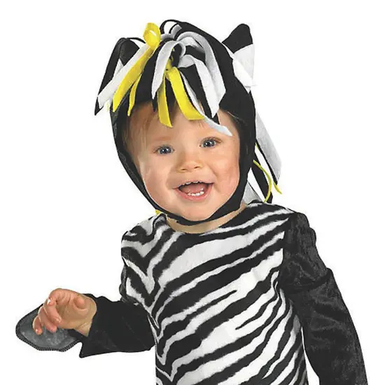Infant Zebra Costume for Halloween {2}