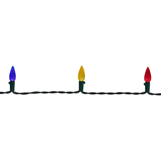 Northlight LED C6 Faceted Christmas Lights - Multicolor - 15.75’ Green Wire - 50ct {5}