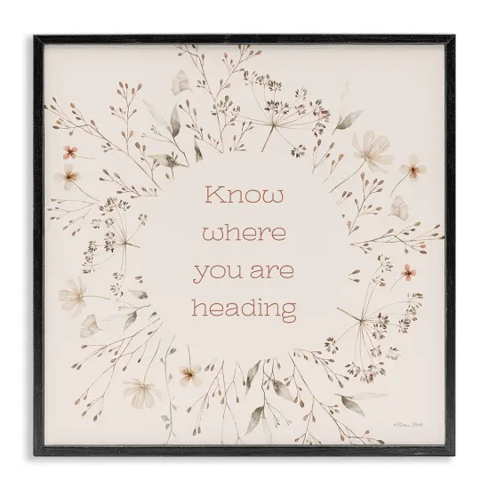 Stupell Industries Know Where You Are Heading Framed Giclee Design by Susan Ball {1}