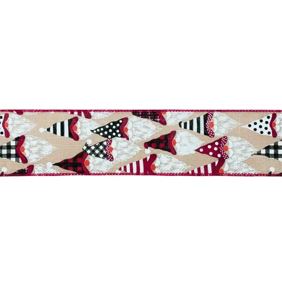 Designer' Shop Holiday Gnomes wired edge ribbons WR 63-5133 2.5" x 10 yards {5}