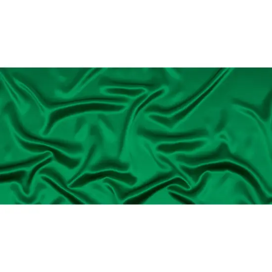 1 Yard Kelly Green Stretch Silk Charmeuse Fabric Lightweight Smooth Solid Material 41 inch Width {3}