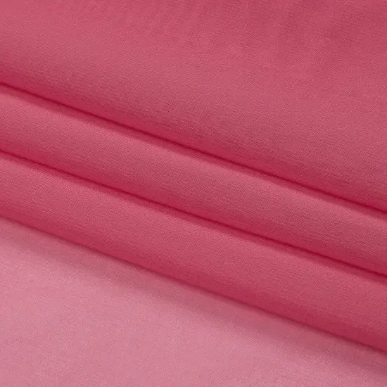 1 Yard Rapture Rose Premium Silk Chiffon Solid Lightweight Fabric 44 Inch Width {4}