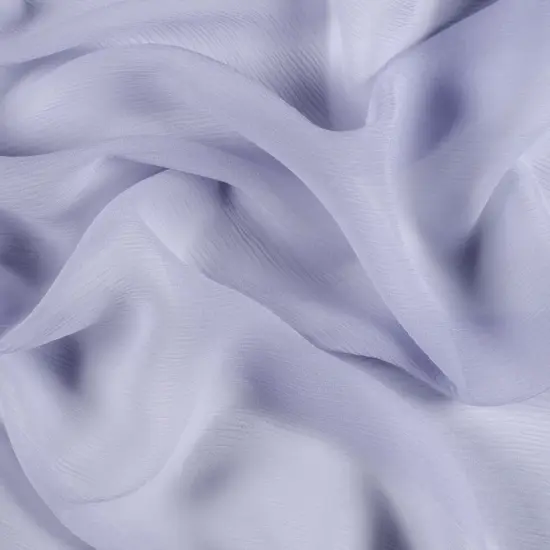 1 Yard Crinkled Silk Chiffon Icelandic Blue Fabric for Dresses Scarves, 43 Inches Wide {1}