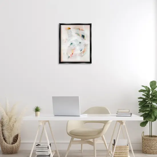 Stupell Industries Soft Abstraction with Curved Lines Floating Frame Design by Gemma Bardot {2}