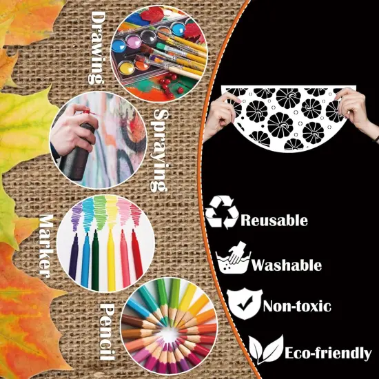 18 Pieces Fall Stencils {4}