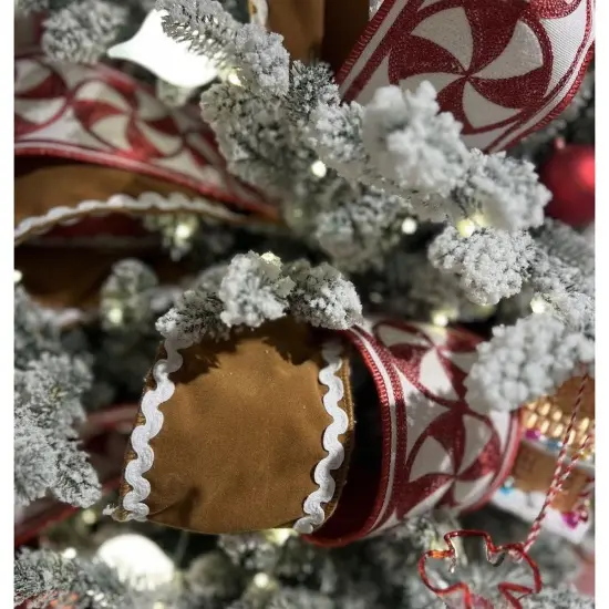 4" Sueded Gingerbread Ribbon (10 Yards) {3}