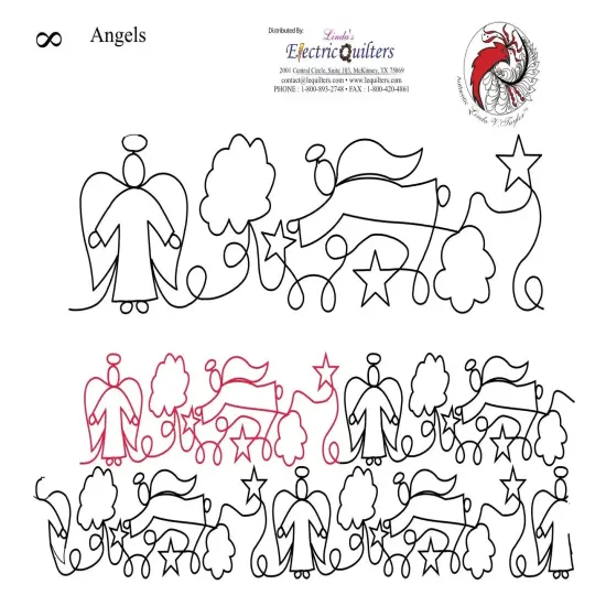 008 Angel longarm Pantograph by Linda V. Taylor {1}