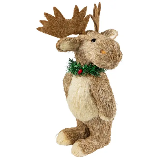 Northlight Woodland Standing Moose Christmas Figure - 14" Beige {3}