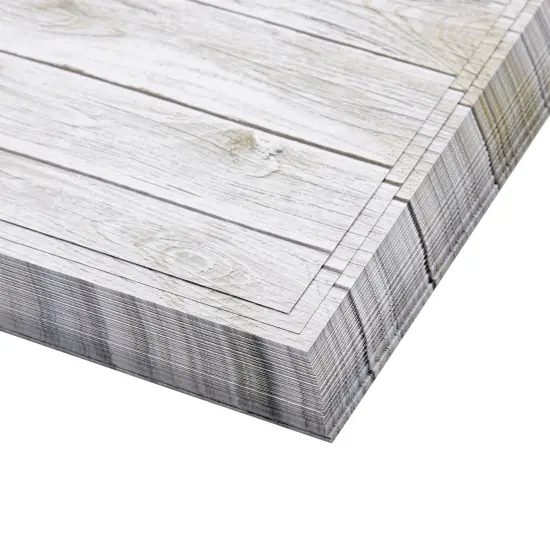 96 Sheets Rustic Wood Grain Stationery, Letter Writing Paper for Scrapbooking, Invitations, Crafts (8.5 x 11 In) White {5}