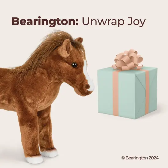 Bearington Blaze Plush Stuffed Animal Brown Horse 13.5 inches, For Ages 1-14 {5}