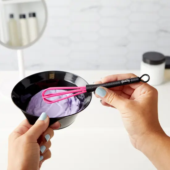 6 Pack Mini Hair Color Whisk for Hair Dye Color Mixing, Salon Hairdressing, Home Use, 6 Colors (7 x 1.2 In) Multicolor {2}