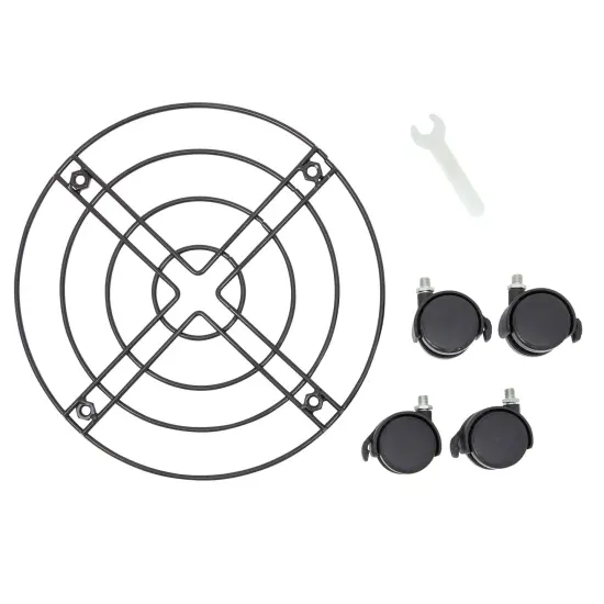 4 Pack Metal Rolling Plant Stand Base, Planter Caddy with Wheels for Indoor and Outdoor Pots (10.6 Inches) {7}
