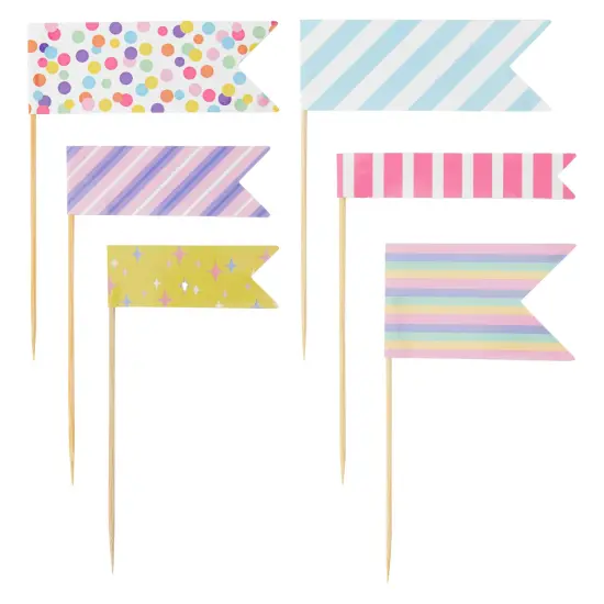 99 Piece Girls Rainbow Birthday Party Decorations Set with Balloons, Banner, Cake Toppers and Wall Cutouts Multicolor {6}