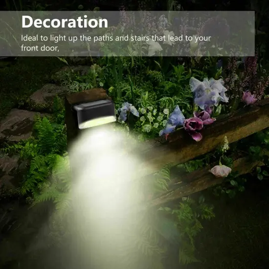 4pcs LED Solar Step Light Landscape Lamp Deck Lights for Outdoor Garden Pathway {5}