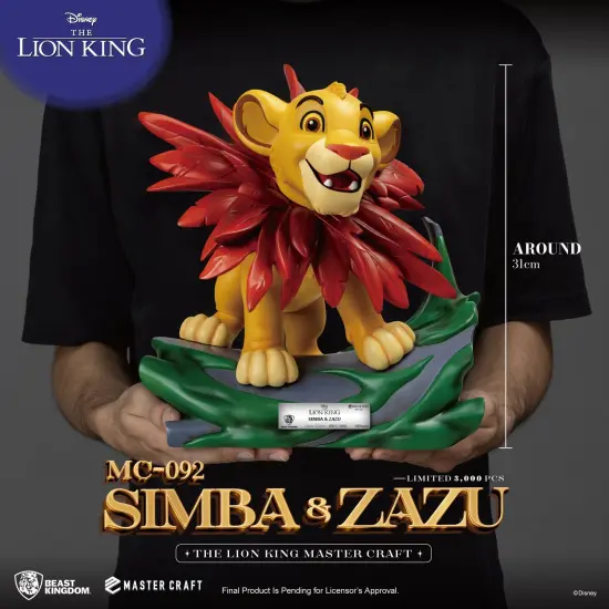 Lion King Master Craft Simba & Zazu Table Top Statue {2}