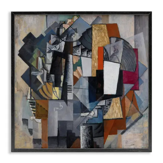 Stupell Industries Classical Abstract Collage Framed Giclee Wall Art Design by one1000paintings {1}