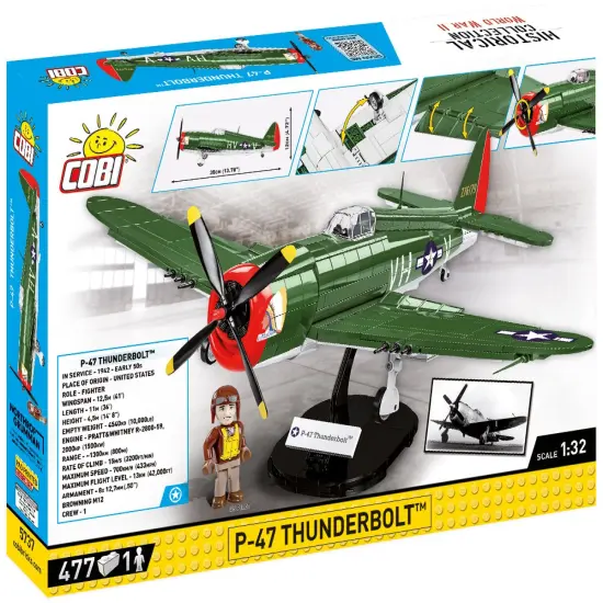 COBI Historical Collection World War II P-47 Thunderbolt&trade; Plane {4}