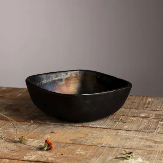 Handcrafted Longpi Pottery Snack Bowl {1}
