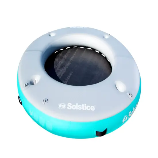 Swimline Inflatable Circular Mesh Dock - 8' - Blue and White {3}