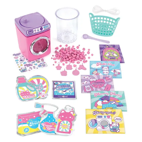 Make It Real: Purr-fect Wash 'N Bead Bracelets - 141pc, DIY Jewelry Craft Kit, Design-Make 5 Charm Bracelets, Spin To Style, Bead Cleaning, Kids 8+ {4}