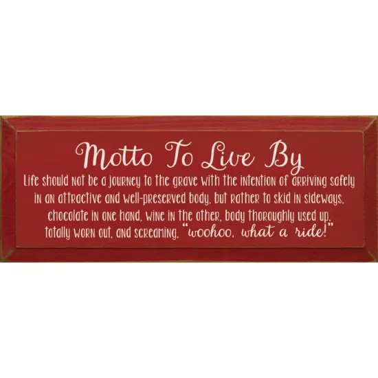 Solid Knotty Pine Wall Art, Chocolate-Wine Quote, Motivational Decor Red-White {1}