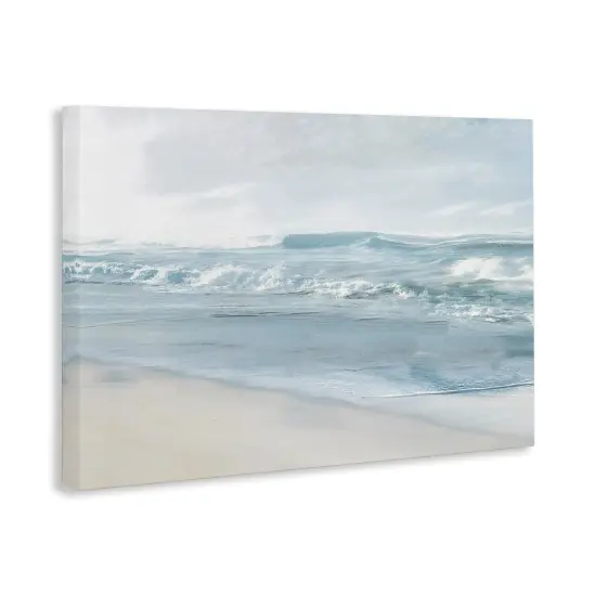 Stupell Industries Calm Blue Beach Waves Canvas Wall Art Design by Mike Calascibetta {3}