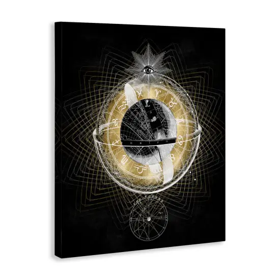 Stupell Industries Zodiac Symbols on Fractal Canvas Wall Art Design by Oliver Jeffries {3}