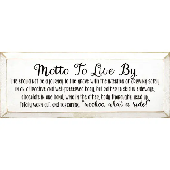 Solid Knotty Pine Wall Art, Chocolate-Wine Quote, Motivational Decor White-Black {1}