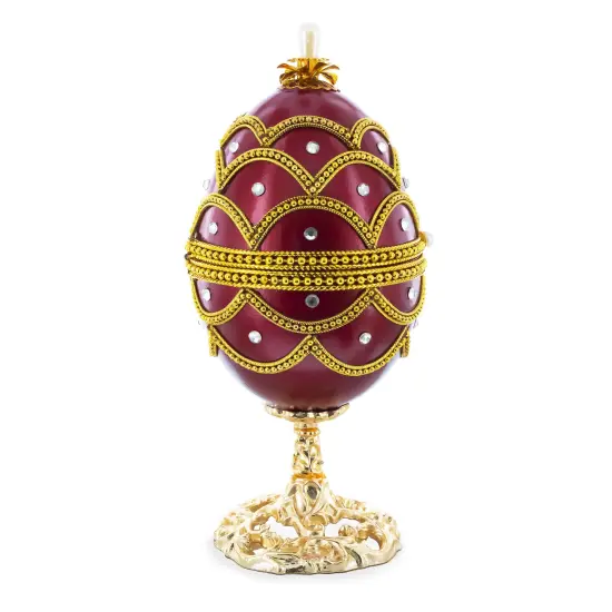 Real Eggshell Royal Inspired Musical Easter Egg 5.4 Inches {3}