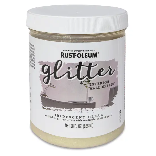 Rust-Oleum Glitter Interior Wall Paint - Iridescent, Quart {2}