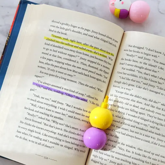 Wrapables Mini Stackable Highlighters, Cute Multi-color Markers, Unicorn {3}