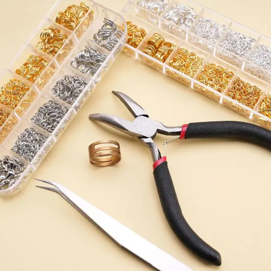 1200PCS Jewelry Making Supplies, Open Jump Rings and Lobster Clasps {5}